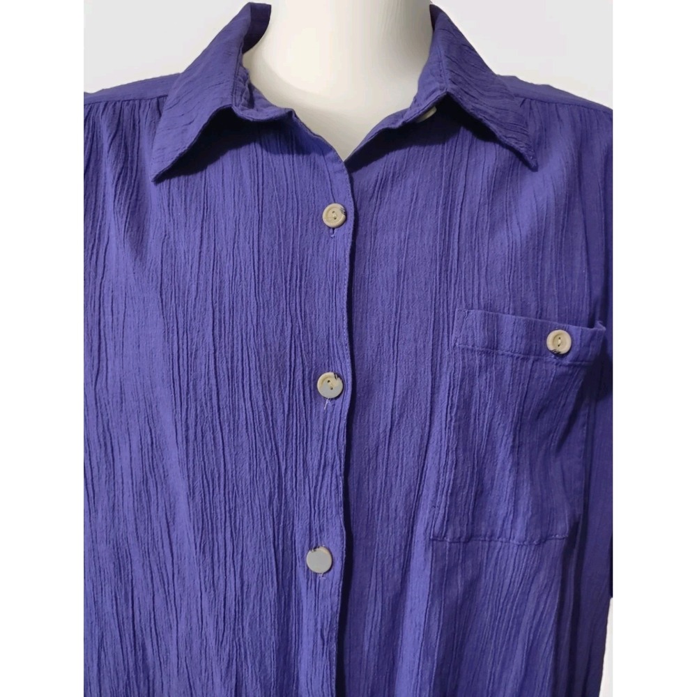 Shirt & Pants Set Womens 4XL Plus Size Vicki Wayne's Crinkle Style Pant Pockets - Picture 15 of 16